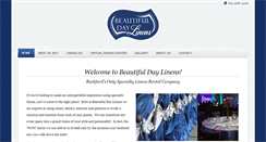 Desktop Screenshot of beautifuldaylinens.com